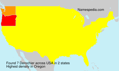 Surname Derochier in USA Surname Derochier in USA
