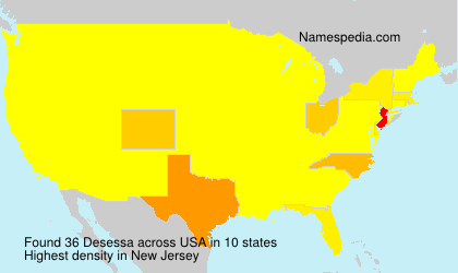 Surname Desessa in USA