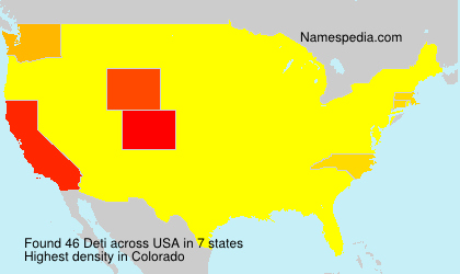 Surname Deti in USA