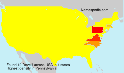 Surname Develli in USA Surname Develli in USA