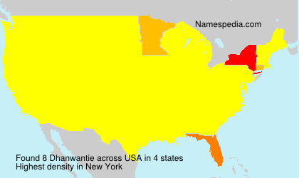 Surname Dhanwantie in USA Surname Dhanwantie in USA