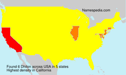 Surname Dhilon in USA Surname Dhilon in USA
