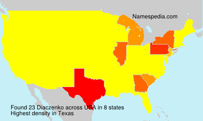 Surname Diaczenko in USA