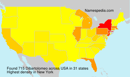 Surname Dibartolomeo in USA