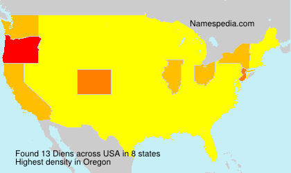 Surname Diens in USA