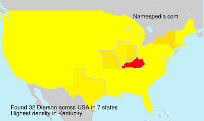 Surname Dierson in USA