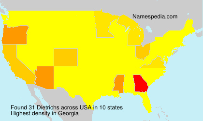 Surname Dietrichs in USA