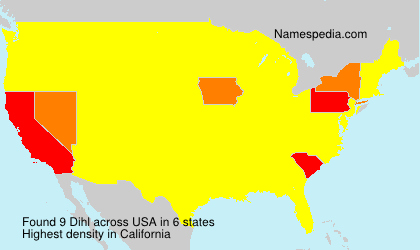 Surname Dihl in USA