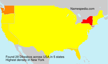 Surname Dikeakos in USA