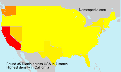 Surname Dionio in USA