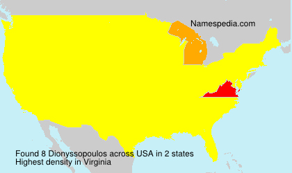 Surname Dionyssopoulos in USA Surname Dionyssopoulos in USA