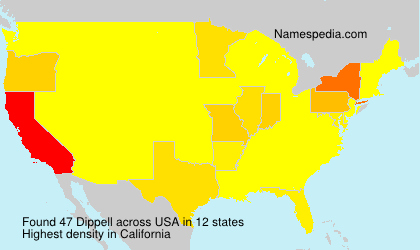 Surname Dippell in USA