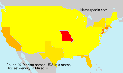 Surname Dishian in USA Surname Dishian in USA
