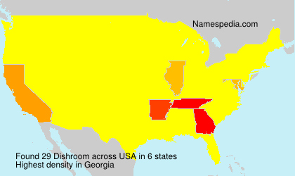Surname Dishroom in USA