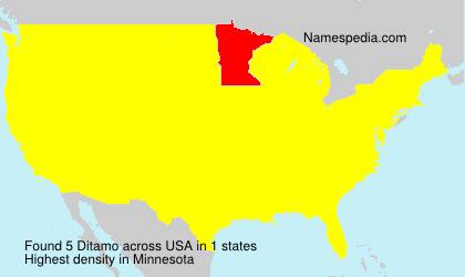 Surname Ditamo in USA