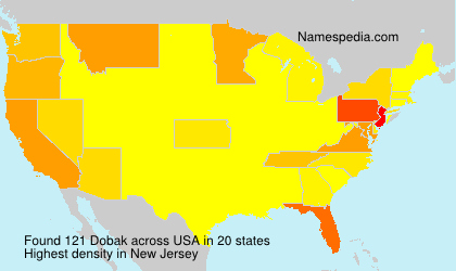 Surname Dobak in USA