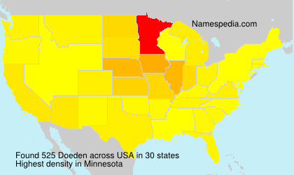 Surname Doeden in USA