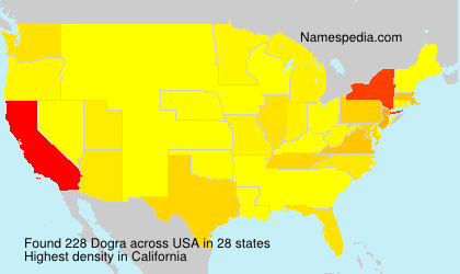 Surname Dogra in USA