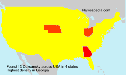 Surname Doksansky in USA