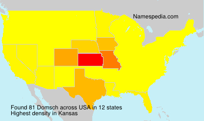 Surname Domsch in USA Surname Domsch in USA