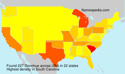Surname Donehue in USA Surname Donehue in USA