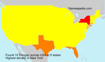 Surname Dongan in USA