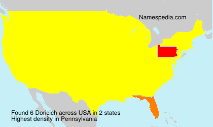Surname Doricich in USA Surname Doricich in USA