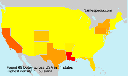 Surname Dotey in USA Surname Dotey in USA