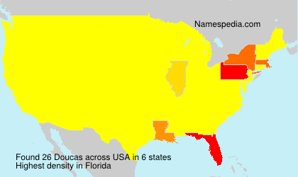 Surname Doucas in USA