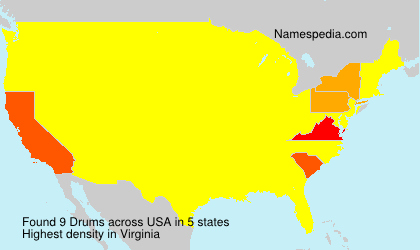 Surname Drums in USA Surname Drums in USA
