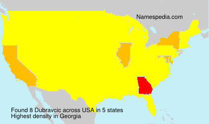 Surname Dubravcic in USA