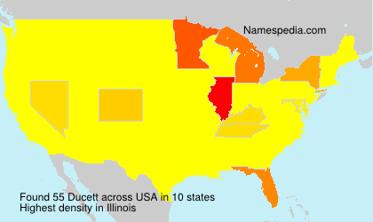 Surname Ducett in USA