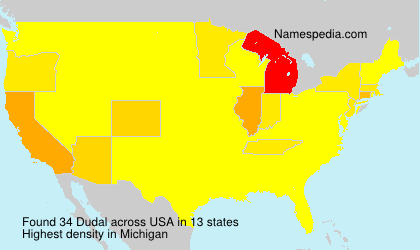 Surname Dudal in USA