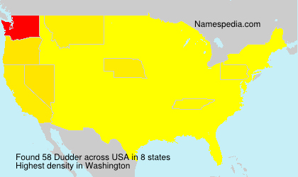 Surname Dudder in USA Surname Dudder in USA