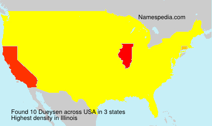 Surname Dueysen in USA Surname Dueysen in USA