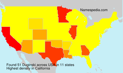Surname Duginski in USA Surname Duginski in USA