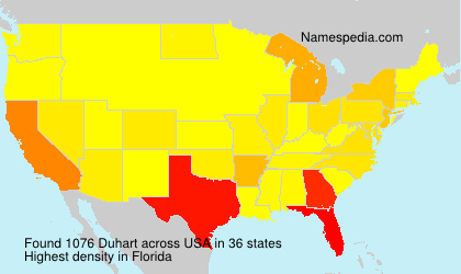Surname Duhart in USA