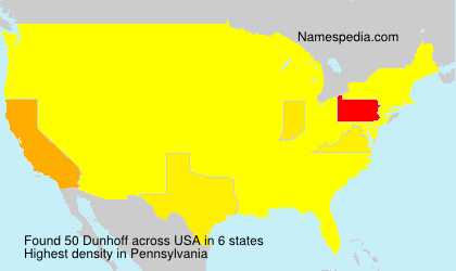 Surname Dunhoff in USA