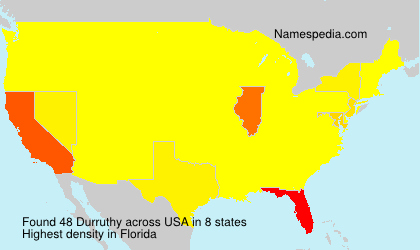 Surname Durruthy in USA