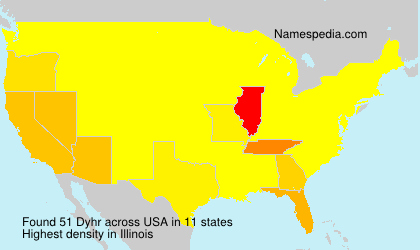 Surname Dyhr in USA