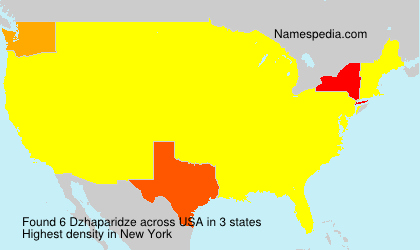 Surname Dzhaparidze in USA