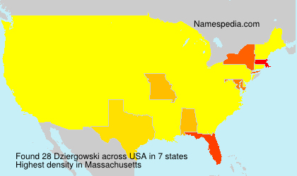 Surname Dziergowski in USA