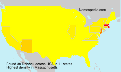 Surname Dziobek in USA