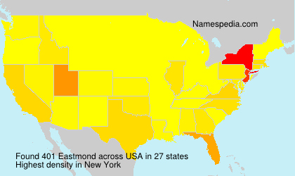 Surname Eastmond in USA