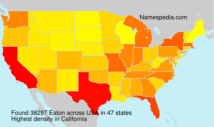 Surname Eaton in USA