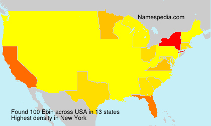Surname Ebin in USA