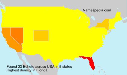 Surname Echeto in USA