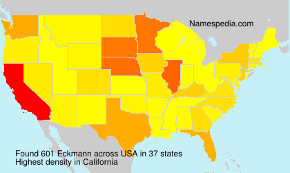 Surname Eckmann in USA