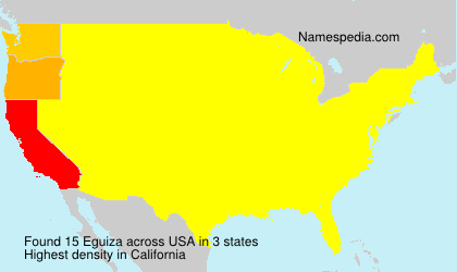 Surname Eguiza in USA