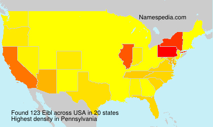 Surname Eibl in USA